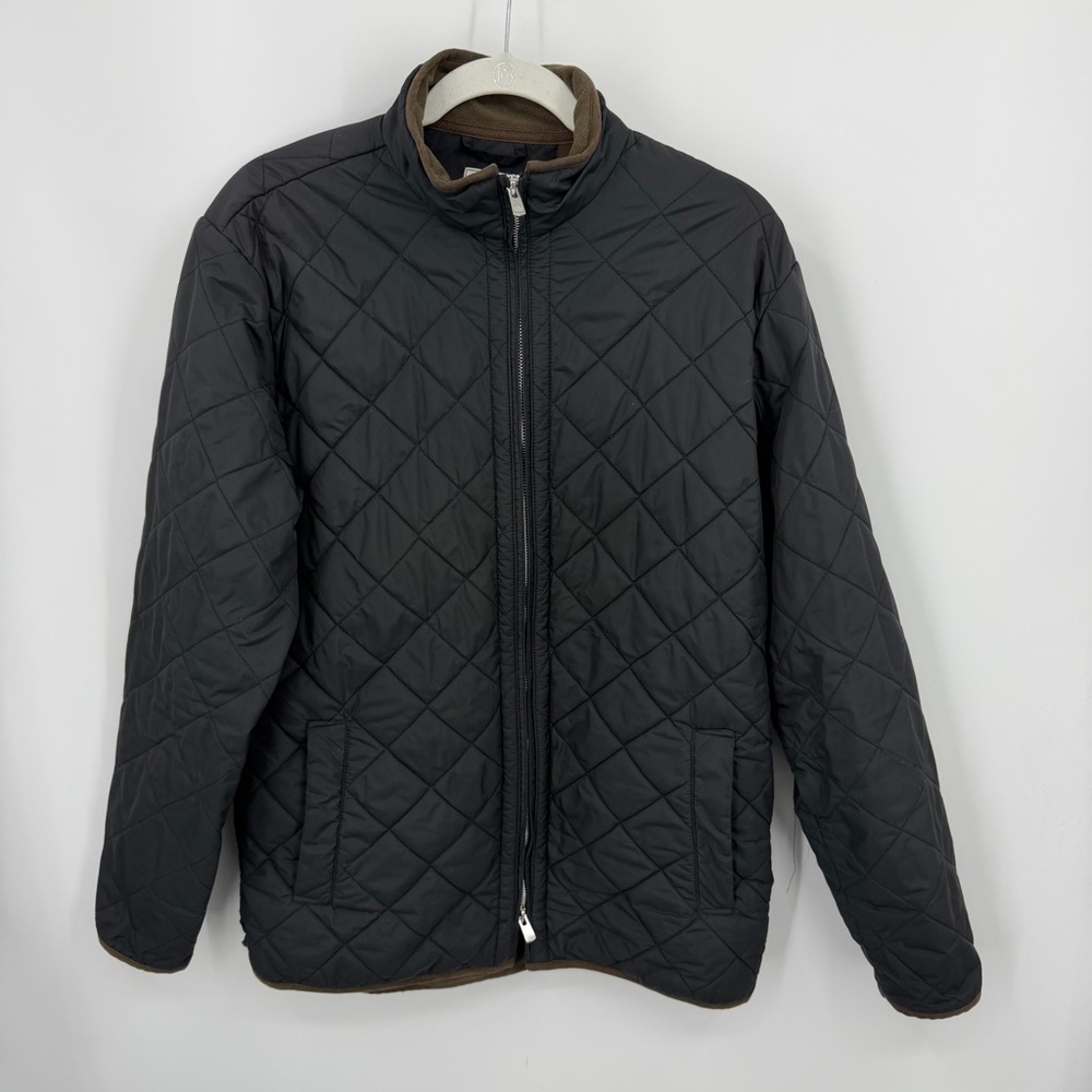 Peter Millar Black Quilted Jacket - image 1